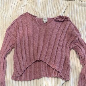BOG Pink Textured Sweater
